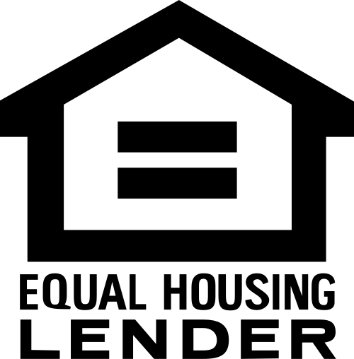 A logo featuring the facade of a classical building above the words "Equal Housing Lender" in capitalized text.